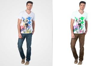 Multiple clipping path
