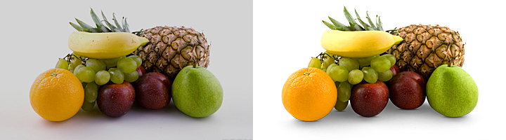 Clippingpath and Color Correction with Dropshadow